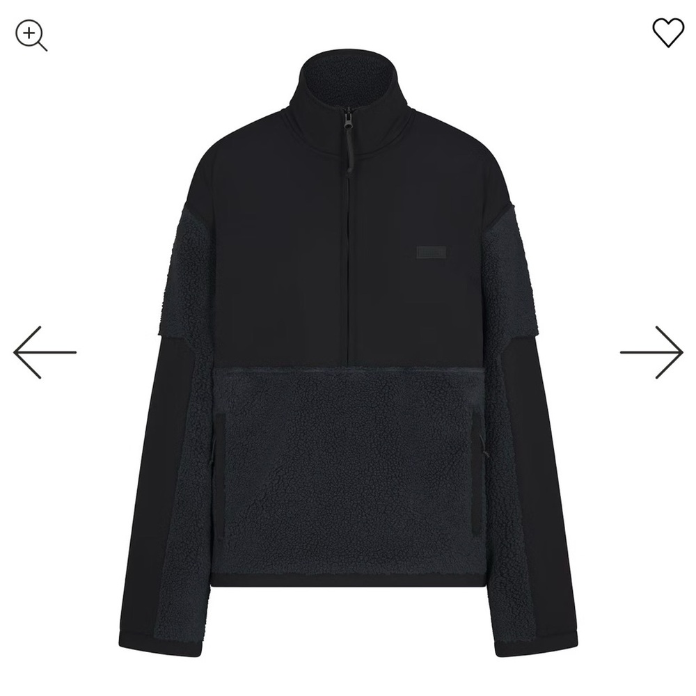 NWT Skims Oversized Half Zip Fleece Pullover